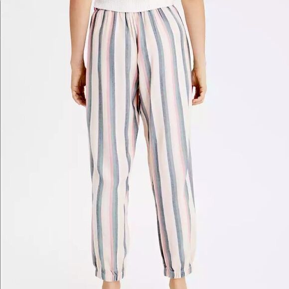 American Eagle pastel stripe paper bag pants | Size Small - Picture 3 of 8